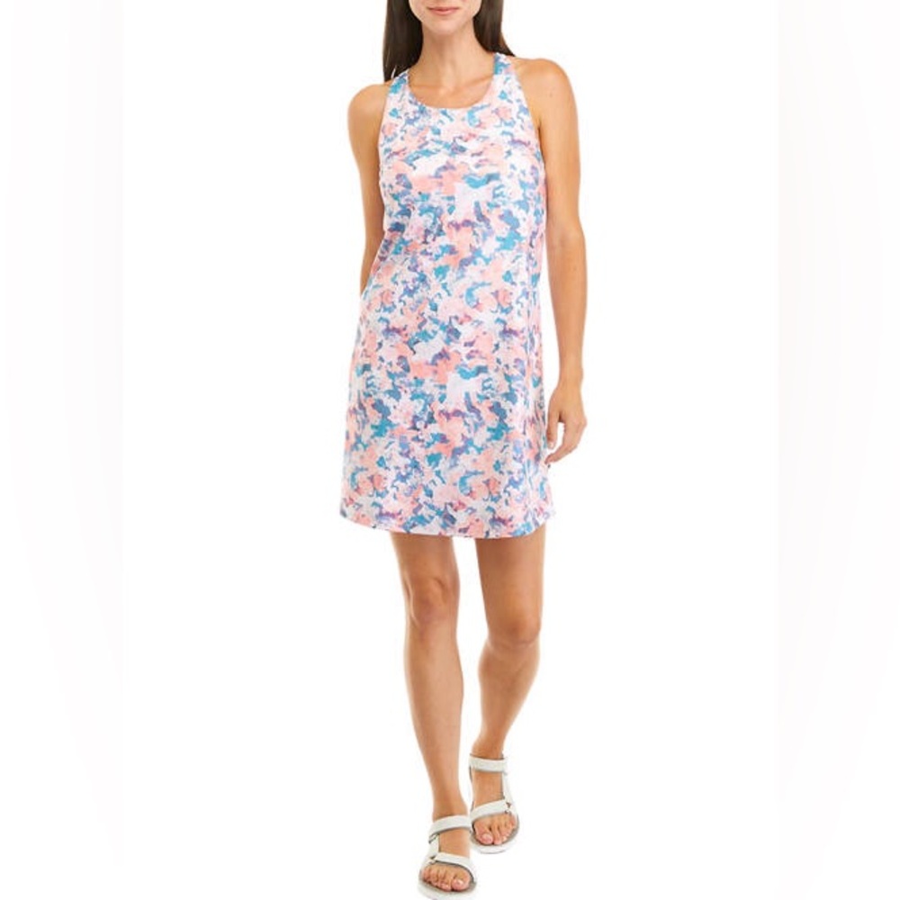 OCEAN + COAST Women’s Pink /‎ Blue Printed Tank Dress Size Large NWT